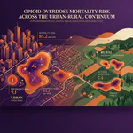 An assessment of opioid overdose mortality risk across the urban–rural continuum: Integrating satellite-derived and socioeconomic indicators